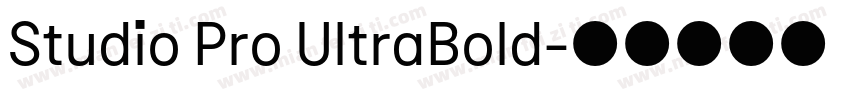 Studio Pro UltraBold字体转换